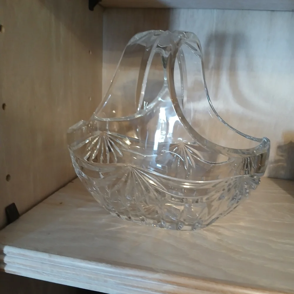 Vintage Basket with Handle, Candy Dish, Easter